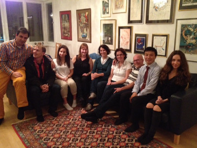 Dr. Mezuk with group in Sweden